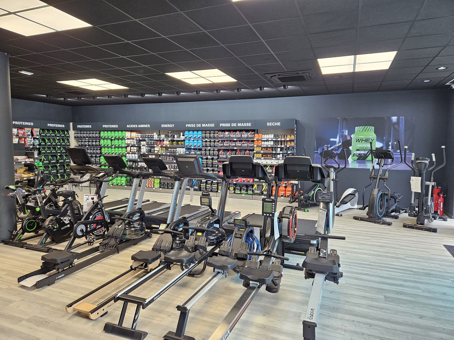 Espace matériel d'un magasin franchisé FitnessBoutique